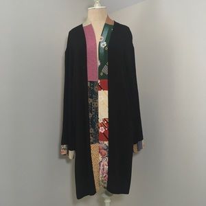 Rare Vintage Kimono by Precious Threads USA SZ S Asian Inspired Print EUC